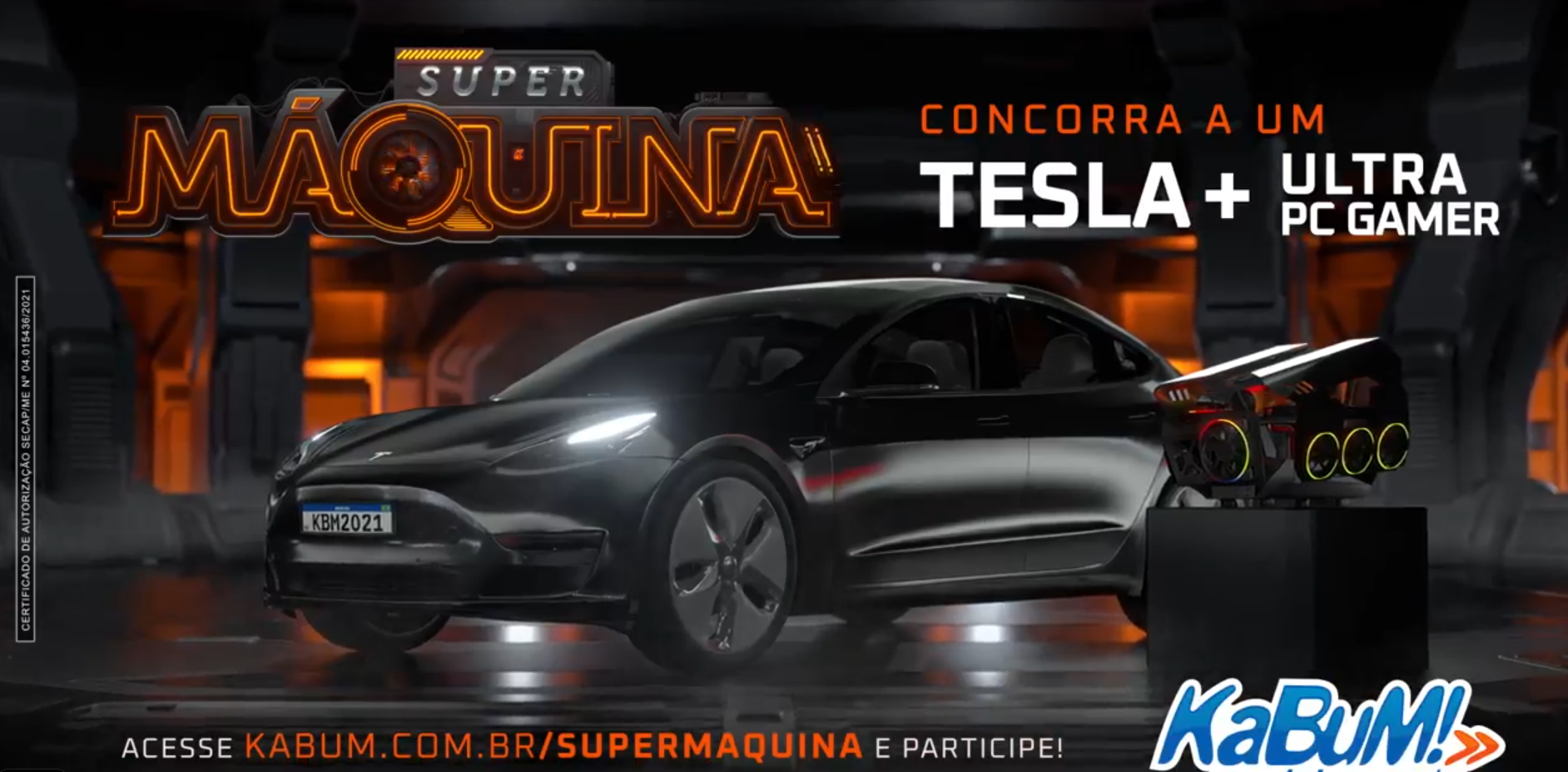 [Sorteio] Super Máquina Kabum! + Um Tesla Model 3!
